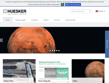 Tablet Screenshot of huesker.de